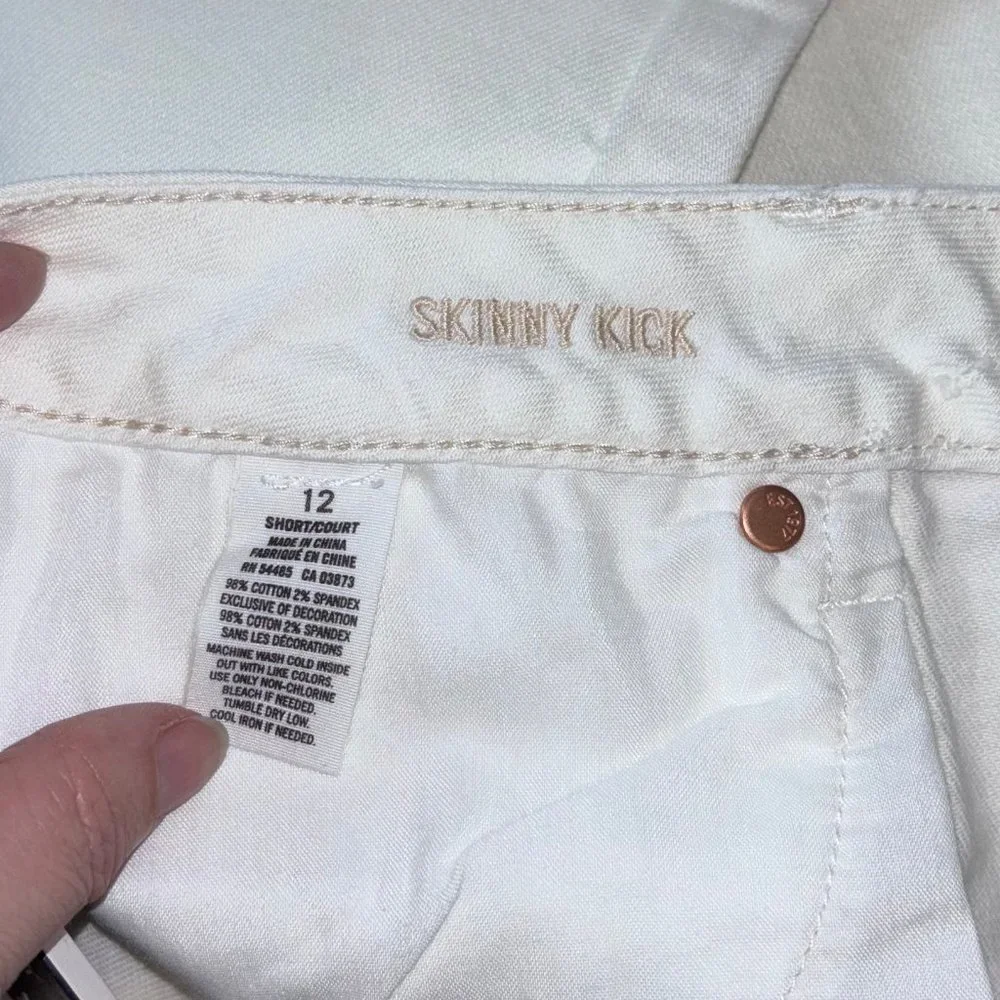 NWT American Eagle Low Rise Skinny Kick Jeans Stretch 12 Short - Picture 4 of 6